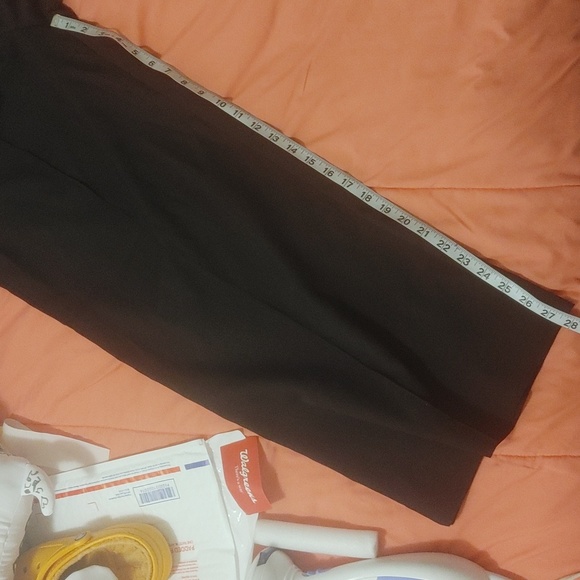 Shein Wide leg dress pants w belt loops and button up sz large 16" waist - Picture 10 of 13